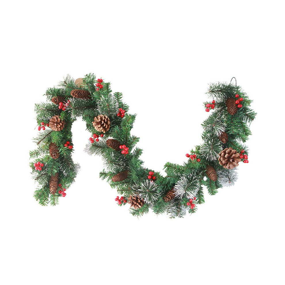 (Garland, 1.8m/5.9ft) Xmas 69ft Christmas Mantle Fireplace Arch Garland With Operated Lights Battery