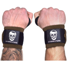 GymReapers Wrist Wraps Halkinglifting - Raide robinet lourd 18 pouces avec une boucle de pouce epaisse pour la musculation de la culbullerie elec