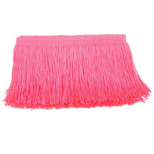 AMZTKDIY Fredzle do szycia Fredzle 5 jardw na dodatki odziezowe DIY Craft Lacinska suknia slubna Dekoracja abazuru lampy (4 cale fluorescencyjna brz