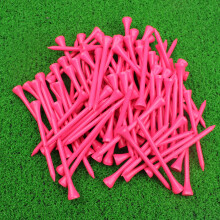 MYKUJA Pink bambus 3-1/4 tommer golf-t-shirts (100-pak) til kvinder og piger - klassisk pasform med korte ?rmer