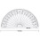 eBoot 20 Pack Plastic Protractor  180 Degrees Protractor for Angle Measurement Student Math  4 Inches  Clear 3