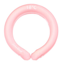 (Pink) Icy Cooling Neck Tube Reusable Wearable Cooling Neck Wraps For Summer