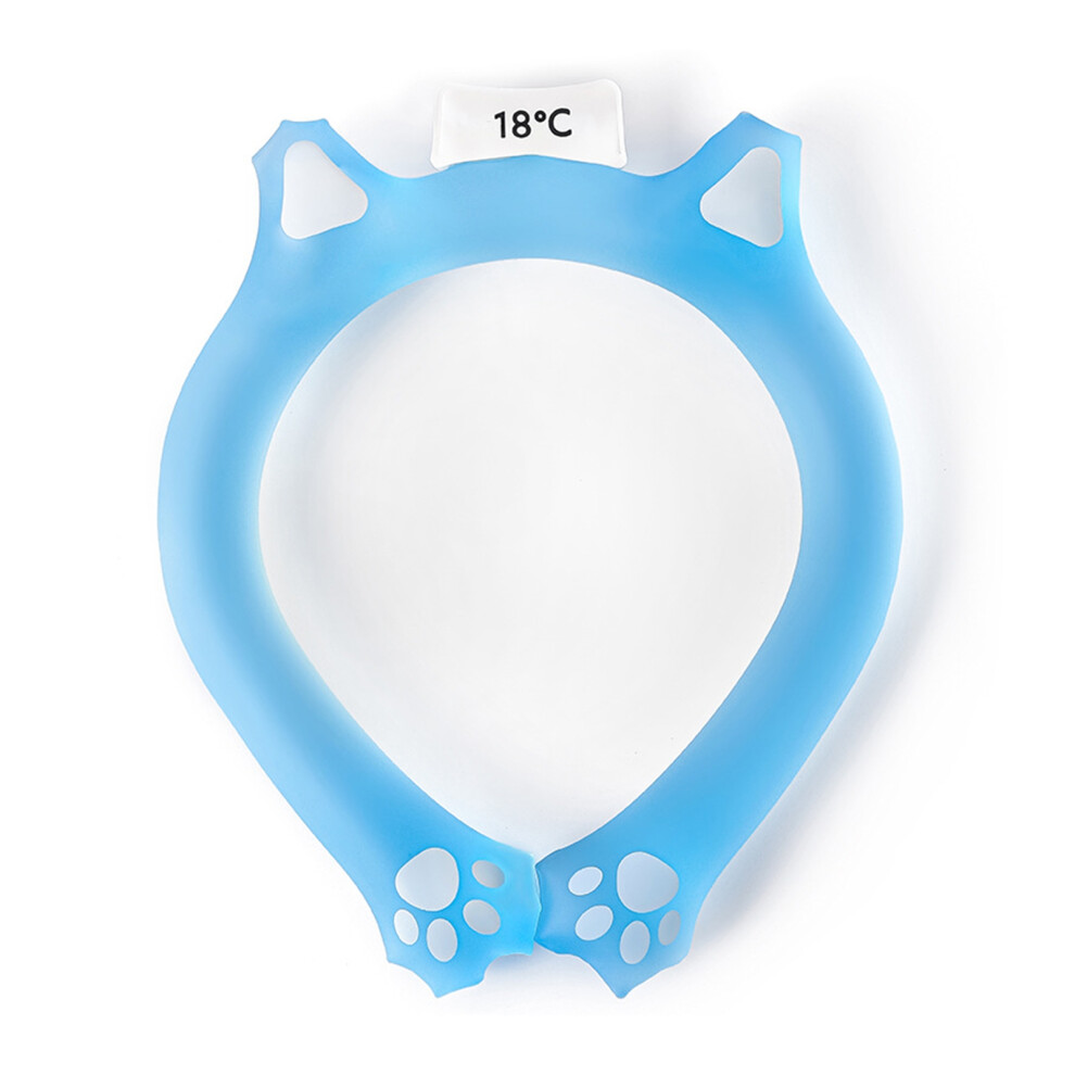 Blue (New ) Icy Cooling Neck Tube Reusable Wearable Cooling Neck Wraps For Summer