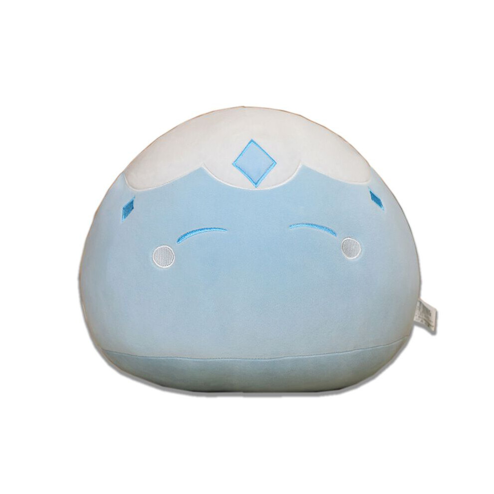 (Ice, 40cm/15.7in) Slimes Genshin Impact Plush Toy Stuffed Doll Pillow Cushion Anemo Pyro Geo Cryo