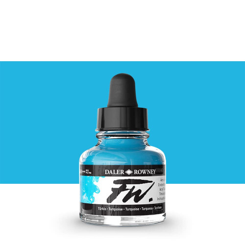 Ακρυλικό μελάνι Daler Rowney FW Artists 29,5 ML - Τυρκουάζ