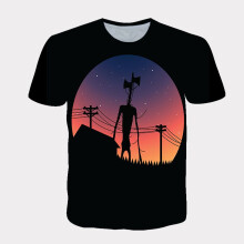 (120cm) Alien Siren Head Tshirt Horror Monster Urban Legend Story Scary Kids Top