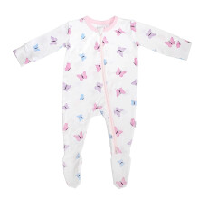 Weiche Bambus-Viskose-Flinge, 2-Wege-Reiverschluss, Unisex, 1218 Monate, Schmetterling, 95 % Viskose aus Bambus, 5 % Elastan importiert