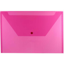 Envelopes plsticos JAM PAPER com fecho de presso - Livreto legal - 9 3/4 x 14 1/2 - Rosa fcsia - 3/pacote