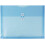 JAM PAPER Plastic Envelopes with Button & String Tie Closure - Letter Booklet - 9 3/4 x 13 - Blue - 3/Pack 1