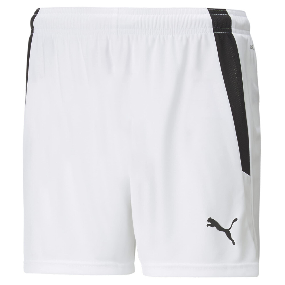 Short PUMA Teamliga pour femme Puma Blanc-Puma Noir Taille M US