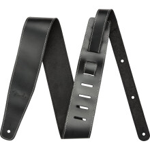Fender Broken-In Leather Guitar Strap  Guitar Accessories  2.5in  Black