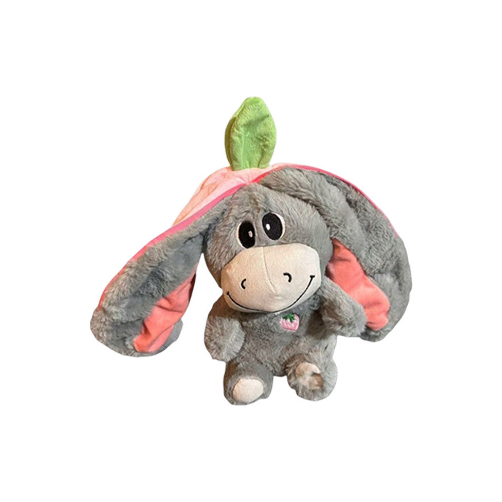 (Pink) Breathing Relief Anxiety Avocado Strawberry Donkey Plush Toy Doll Kids Soothing Pink