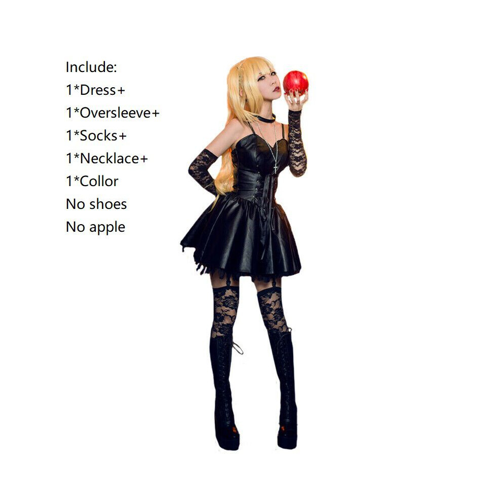 (M(No Shoes)) Misa Death Note Amane Imitation Dress Women Cosplay Outfit Costume Halloween Not,Specified