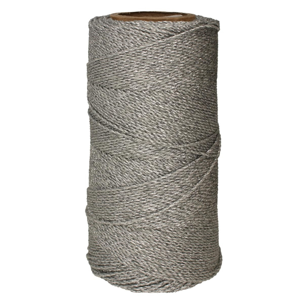 The Beadsmith Knot It Gewachste Polyesterschnur Metallic-Silber 1 Mm Durchmesser Helles Wachs, 144 Meter (472 Fu) Pro Spule Schmuck-Makr-image