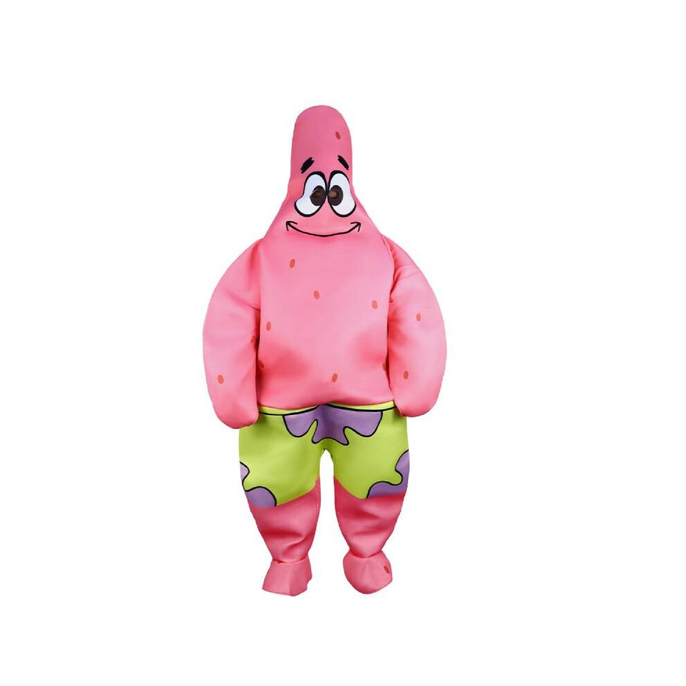 (Patrick Star Adult) Squarepants Patrick Spongebob Star Cosplay Adult Kids Halloween Costume Party