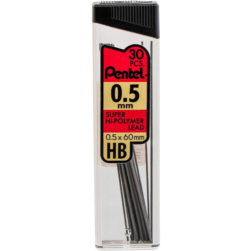 Pentel Pentel Super Hi-Polymer Minen-Vorteilspackung (C257BPHB6) Originalversion 0,5/0,7 mm     2er-Pack 1