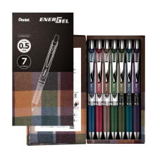 Gul   ckov    pero Pentel BLN75-L7 EnerGel, limitovan    ed   cia, sada 7 farieb, 0,5 mm