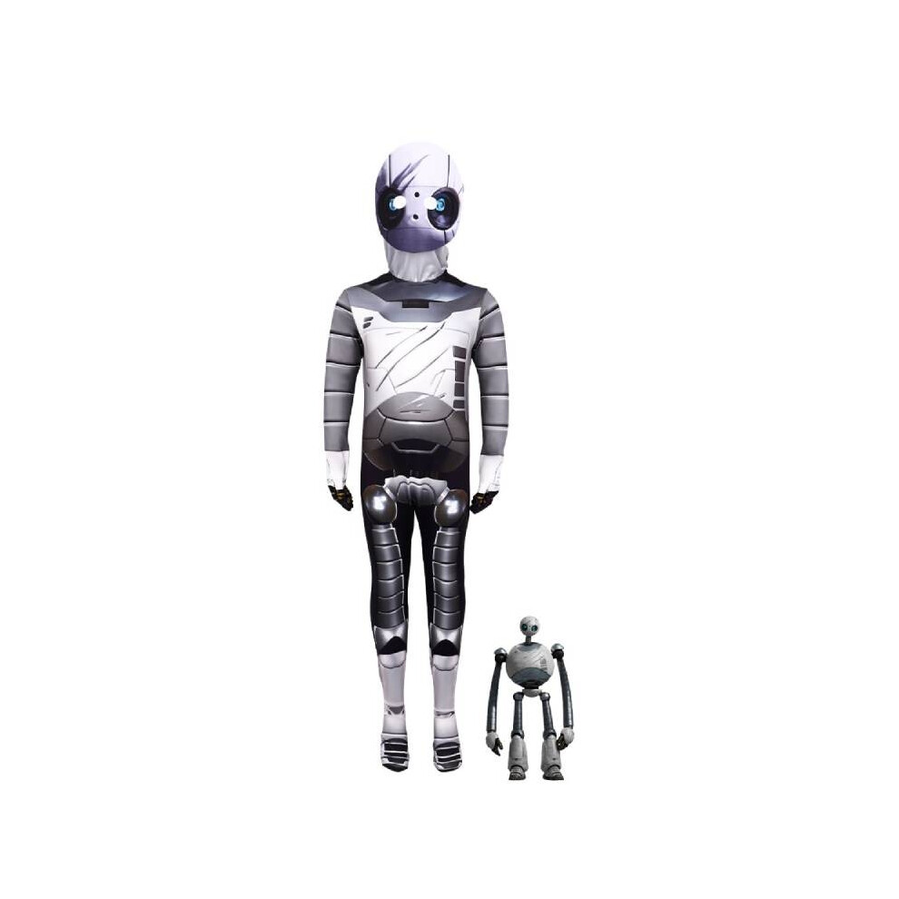 (Child 140) The Wild Robot Cosplay Costumes Jumpsuits Headwear Halloween Performance Stage Not,Specified