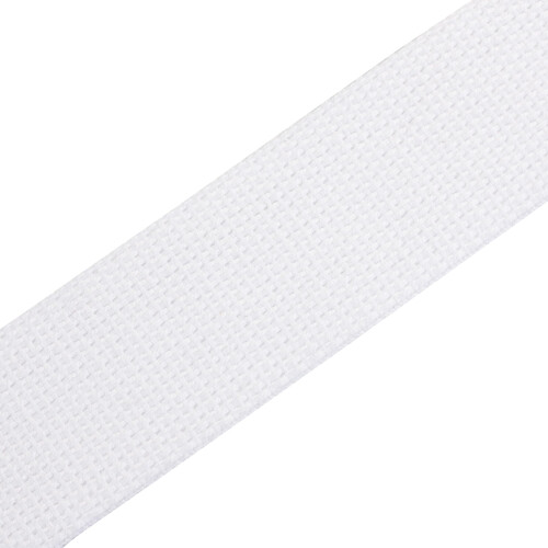 Levy's Leathers 2 Tracolla per chitarra in cotone bianco 2