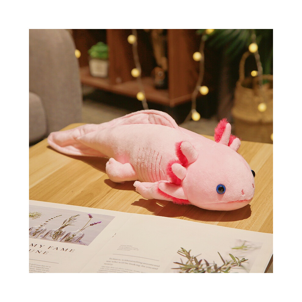 (Pink) Axolotl Cute Animal Salamander Plush Toy Hexagonal Dinosaur Soft Doll Kid Gift Pink