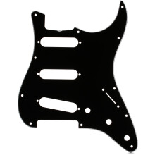 Fender vintage-stil pickguard 60-tals stratocaster 11-hl-svart 3-lag