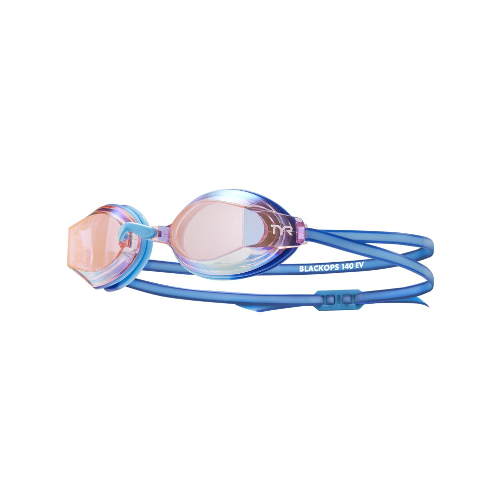 TYR Blackops 140 EV Racing Mirrored Swim Goggles Junior Fit Pink/Blue