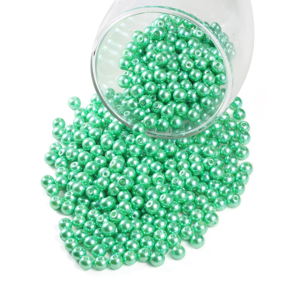 YouLuo 200Pcs Glazen Parels Rond Satin Luster Kralen Losse Kralen Voor Sieraden Maken