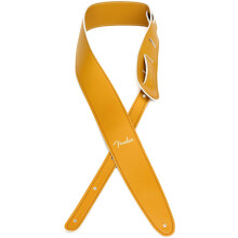 Tracolla per chitarra in pelle vegana Fender, accessori per chitarra, 2,5 pollici, color caramello