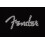 Fender Fender Μπλούζα με λογότυπο Spaghetti Wavy Checker 100% βαμβάκι, μαύρο, μικρό 2