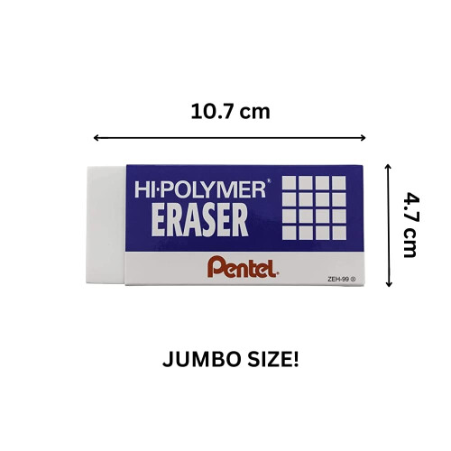 Pentel Pentel Hi-Polymer Eraser - Super XL  White 2