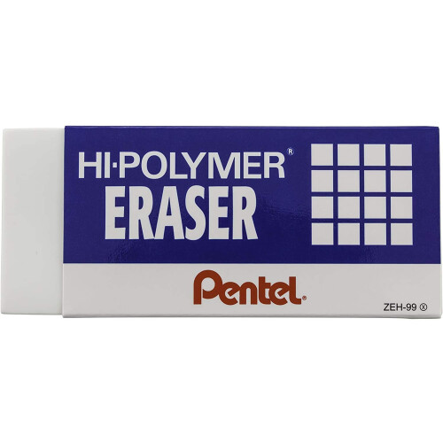 Pentel Pentel Hi-Polymer Eraser - Super XL  White