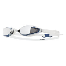 TYR Stealth-X Race Mirrored Adult Swim Goggles Silver/white one size