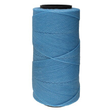 The Beadsmith Knot It gewaxt polyester koord - poederblauwe kleur - 1 mm diameter - lichte was 144 meter (472 voet) per spoel - sieraden maken macram