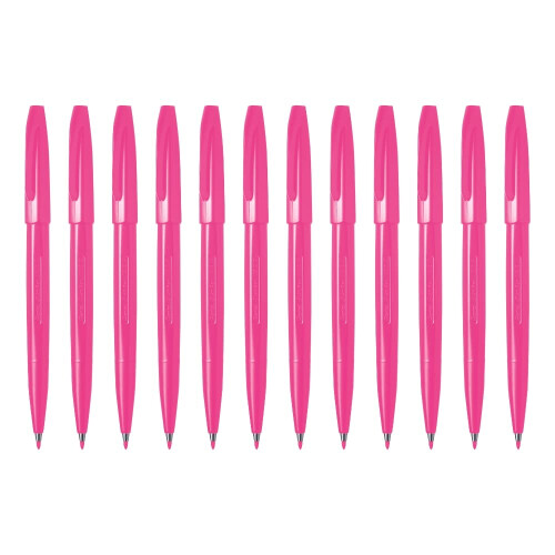 Pentel Pentel Sign Pen     Pink, 12 St   ck, S520-P 1