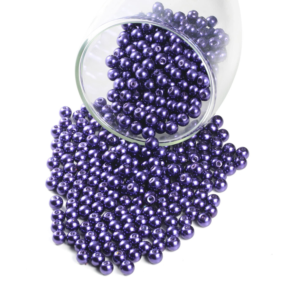 YouLuo 200Pcs Glazen Parels Ronde Parels Tsjechische Tiny Satin Glans Filler Spacer Beads