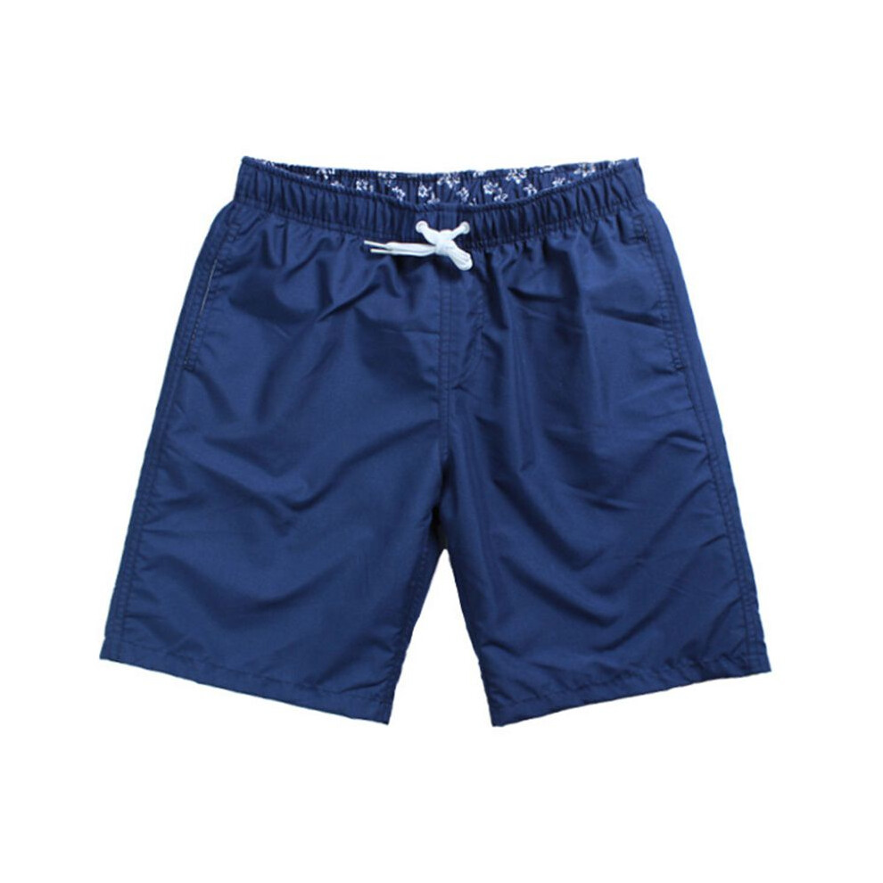 (Navy, M) Swimming Men Board Shorts Swim Shorts Trunks Swimwear Trousers Summer Beach