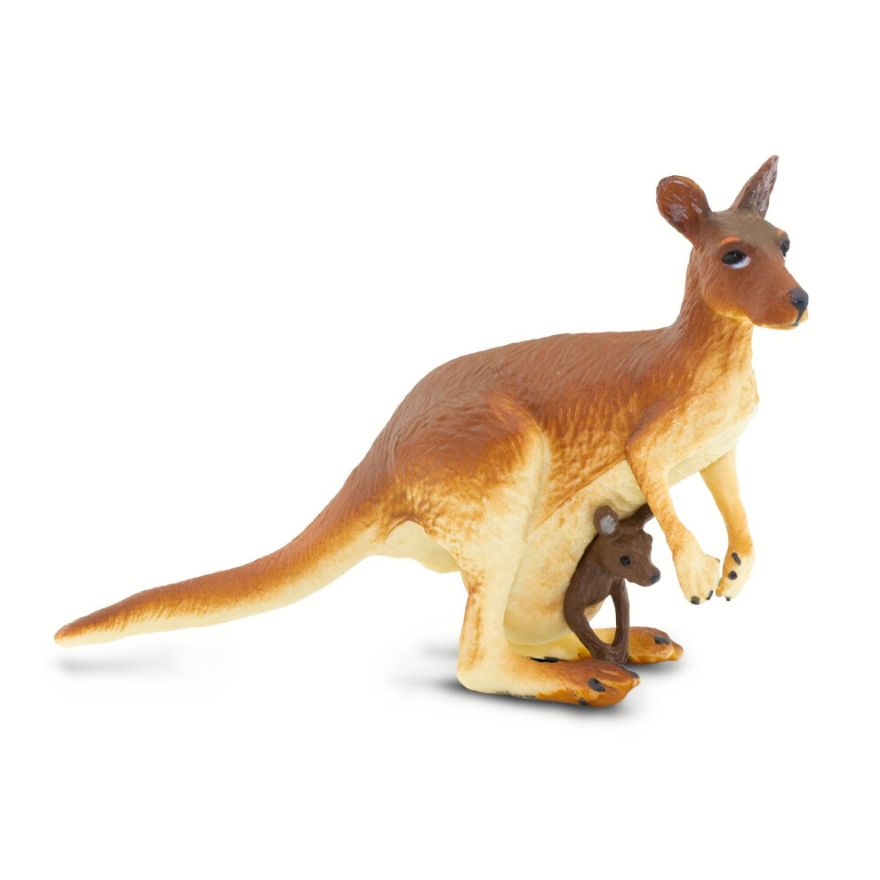 Photos - Creativity Set / Science Kit Safari Ltd . Kangaroo with Baby Figurine - Realistic 4"""" Hand-Painted Wildlife Toy - Educational Companion for Boys Girls & 