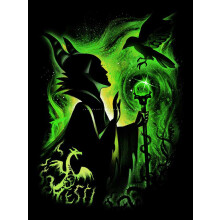 Youtheart Painting with Diamonds Maleficent Diamond Art Villain 5D Full Drill Cross Stitch Embroidery Kits DIY Wall D?cor
