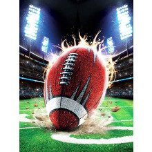 Apomelo Diamond Art voor volwassenen voetbal Diamond Art schilderij Kit Rugby sport Diamond Art Craft voor decor Super voetbal 12x16 inch