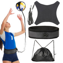 Davllin Volleyball-Trainingsger t, Premium-Volleyball-Rebounder-Trainer-Set, Solo- bungstrainer zum Aufschlagen, Einstellen, Schmettern und Armsc