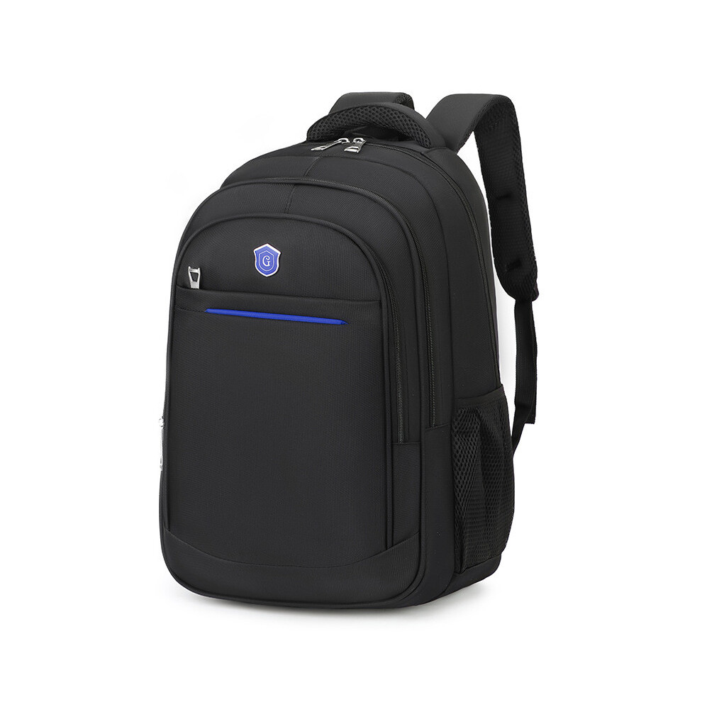 (Blue) Style Backpack Simple Student Schoolbag Large Capacity Wear Resistant Travel Bag-image-OPC-PGSSDCT-NEW