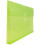 JAM PAPER Plastic Envelopes with Button & String Tie Closure - Letter Booklet - 9 3/4 x 13 - Lime Green - 3/Pack 4