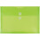 JAM PAPER Plastic Envelopes with Button & String Tie Closure - Letter Booklet - 9 3/4 x 13 - Lime Green - 3/Pack 1