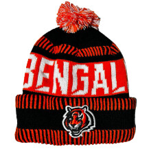 OUTERSTUFF NFL Kids Youth 8-20 Tall Size Color Logotipo Primario Sports Tecnologa Sports Cambio fro Ftbol Pom Geanie Hat - Cincinnati Bengals