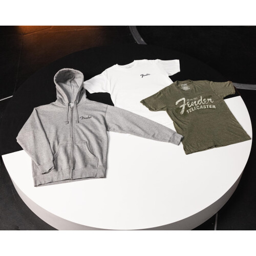 Fender Fender Transition Logo T-Shirt, 100% Katoen, Wit, Klein 2