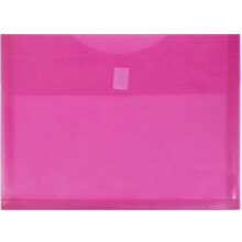 JAM PAPIR Plastudvidelseskonvolutter med krog- og lkkelukning - brevhfte - 9 3/4 x 13 med 1 tomme ekspansion - Fuchsia Pink - 3/pakke