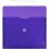 JAM PAPER Plastic Envelopes with Button & String Tie Closure - Letter Booklet - 9 3/4 x 13 - Purple - 3/Pack 3