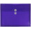 JAM PAPER Plastic Envelopes with Button & String Tie Closure - Letter Booklet - 9 3/4 x 13 - Purple - 3/Pack 1