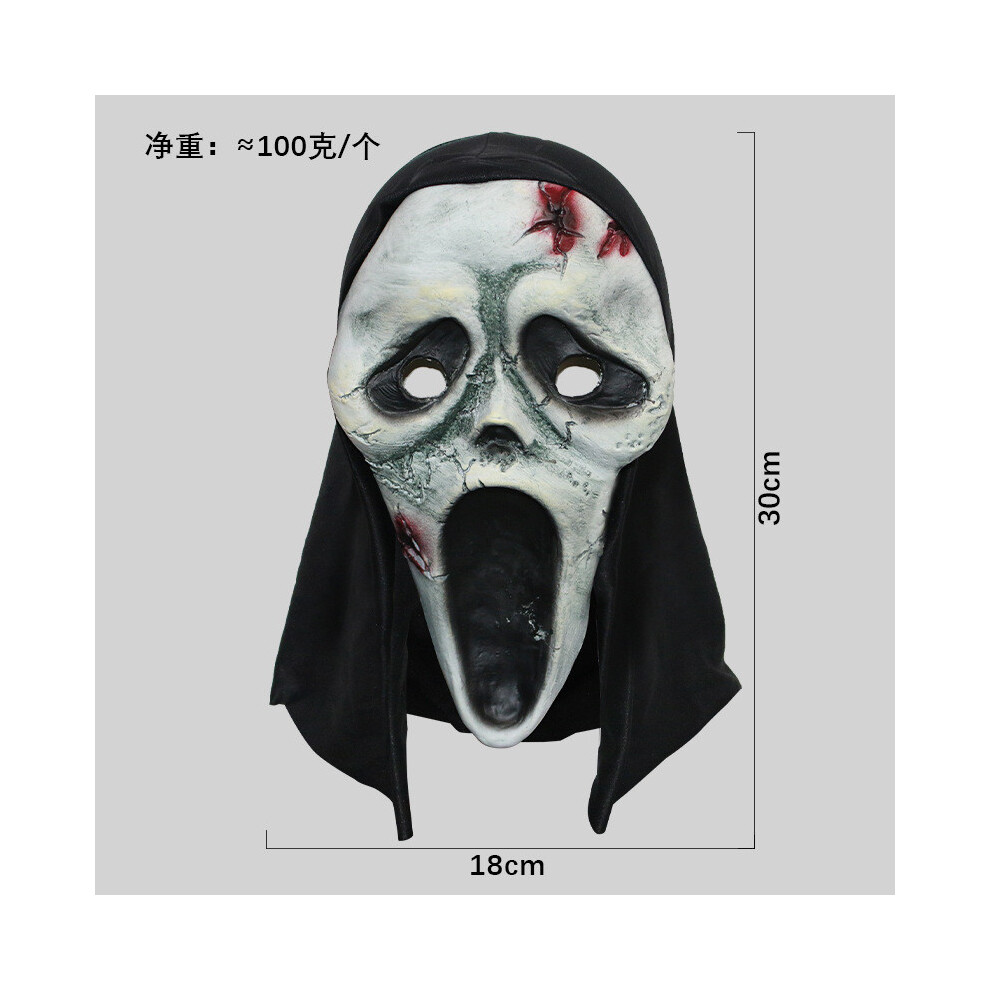 (Scream Scar) Chilling Skull Scream Mask Featuring Gruesome Details Perfect Halloween Fun For-image-OPC-PGSSQMD-NEW