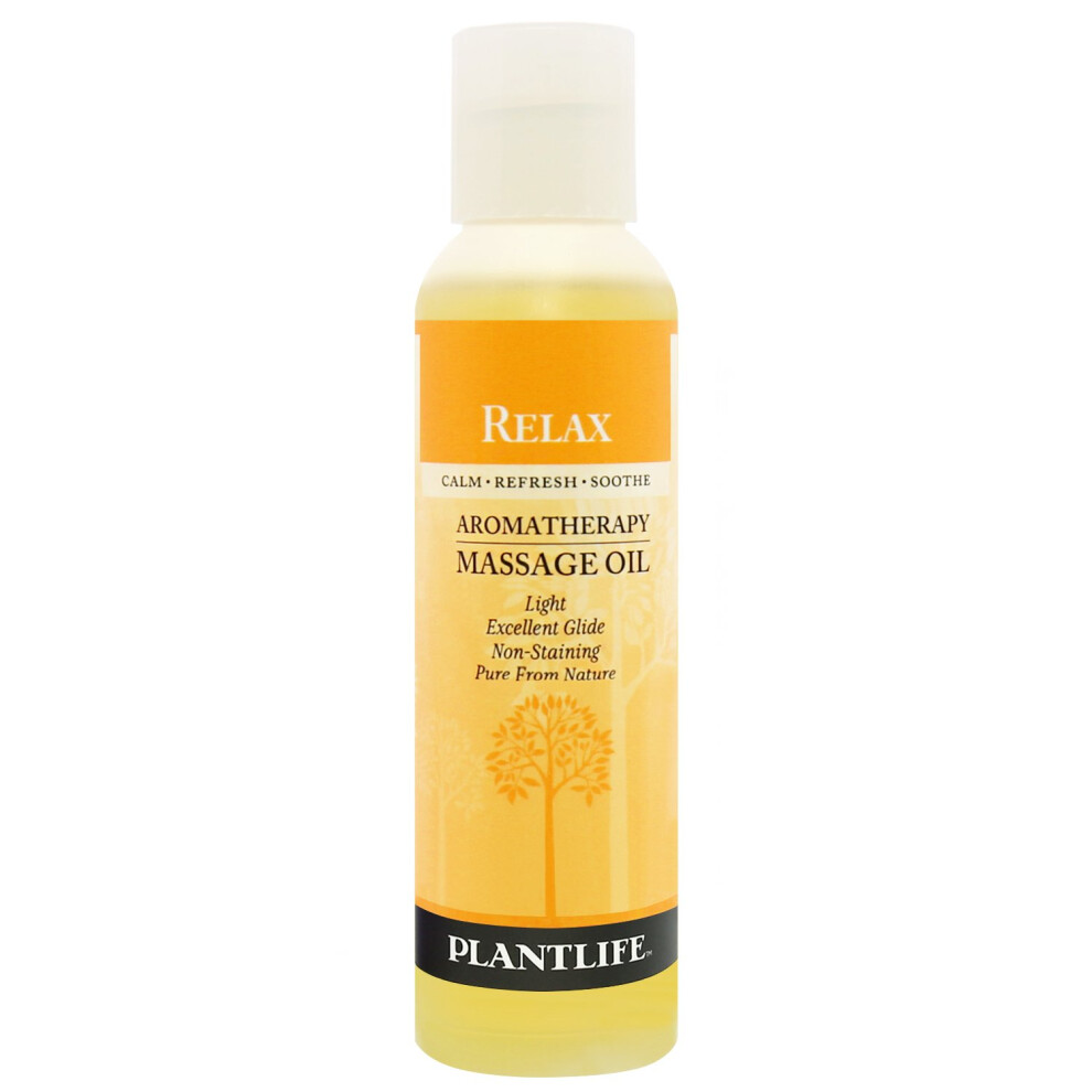 Plantlife Relax Massage Oil - Absorbs Deeply Into The Skin And Is Circulated Throughout Providing Optimum Benefit To The Mind And Body - Made In Cali